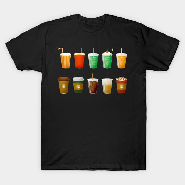 Merry Christmas Coffee Drink T-Shirt by holidaystore